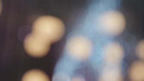 Lights and lanterns in the night. Bokeh, Gold, orange bokeh string light ba.. Stock Footage 277098449
