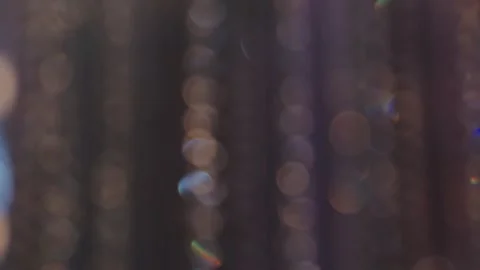 Lights and lanterns in the night. Bokeh, Gold, orange bokeh string light ba.. Stock Footage 277098508