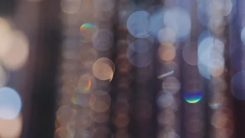 Lights and lanterns in the night. Bokeh, Gold, orange bokeh string light ba.. Stock Footage 277132176