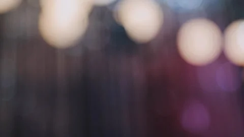 Lights and lanterns in the night. Bokeh, Gold, orange bokeh string light ba.. Stock Footage 277132193