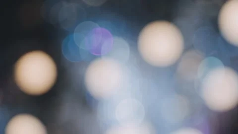 Lights and lanterns in the night. Bokeh, Gold, orange bokeh string light ba.. Stock Footage 277132213