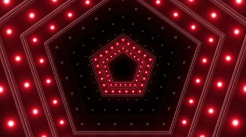 Lights and Pentagons 02 Stock Footage 45090547