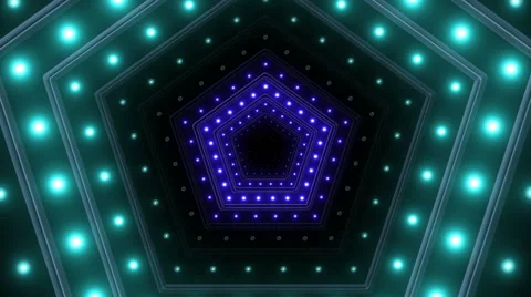 Lights and Pentagons 03 Stock Footage 45090568