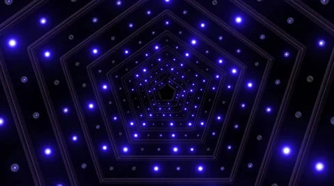 Lights and Pentagons 06 Stock Footage 45090659