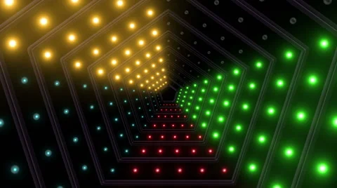 Lights and Pentagons 08 Stock Footage 45090678