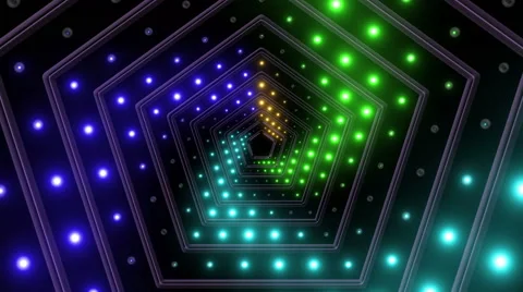 Lights and Pentagons 09 Stock Footage 45090705