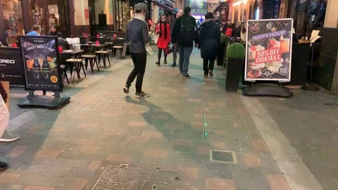 Lights and People 2 Video stock 102192706