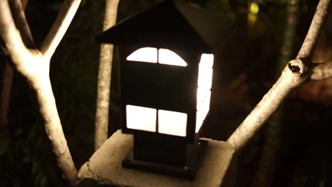 The lights are on at night 스톡 동영상 282181174