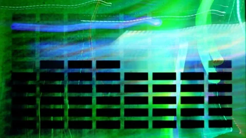 Lights around dirty equalizer Stock Footage 82252327