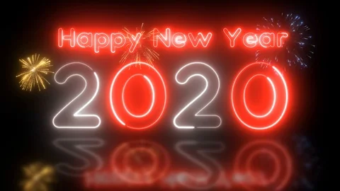 Lights Background Loop And Lights Background 2020 New Year [ SERIAL 1-10 ] Stock Footage 117689800