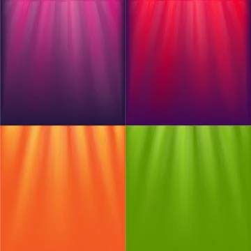 Lights backgrounds set Stock Illustration