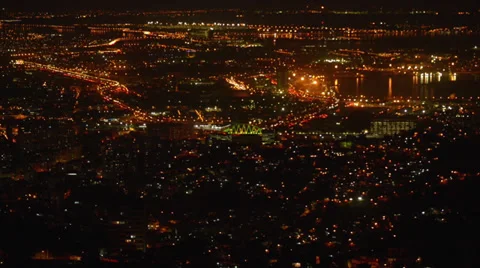 Lights of a big city Stock Footage 34657179