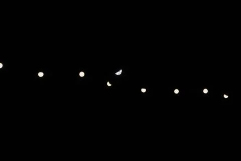 Lights on a black background with copy space Stock Photos