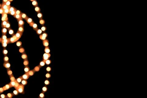 Lights on black background Stock Photos