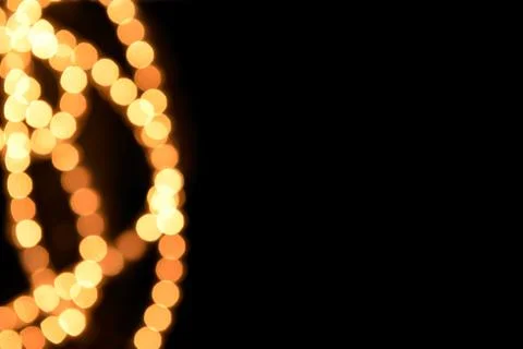 Lights on black background Stock Photos