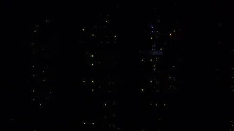 Lights Blinking In The Dark In A Server Room Stock Footage 265173956