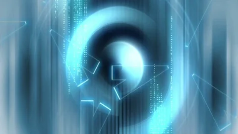 Lights blue abstract background Stock Footage 90880089