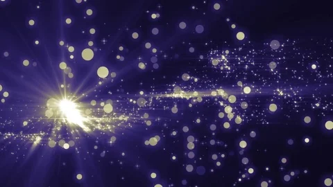 Lights blue bokeh background. Elegant gold abstract. Disco background with ci Stock-Footage 82445570