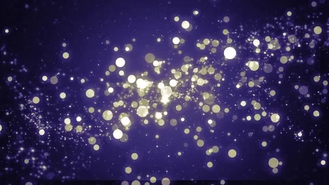 Lights blue bokeh background. Elegant gold abstract. Disco background with ci 動画素材 82449535