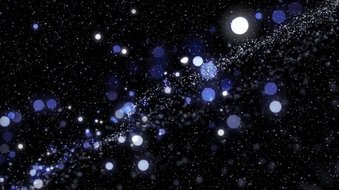 Lights blue bokeh background. Elegant gold abstract. Disco background with ci Video stock 82462506