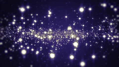 Lights blue bokeh background. Elegant gold abstract. Disco background with ci Video stock 82471185