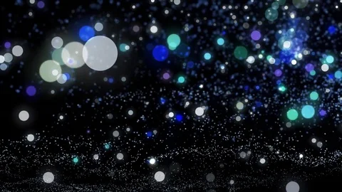 Lights blue bokeh background. Elegant gold abstract. Disco background with ci Видео 82490745