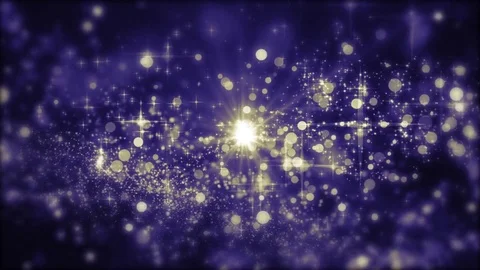 Lights blue bokeh background. Elegant gold abstract. Disco background with ci Stock-Footage 82503034