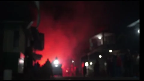 Lights blur Video stock 330183988