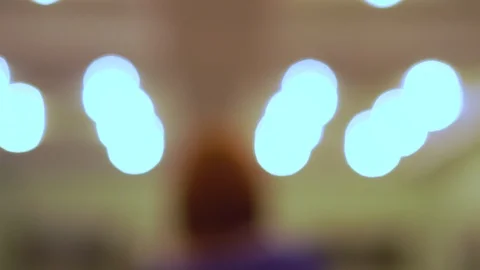 Lights in the blur. A holiday is planned. Stock Footage 100347286