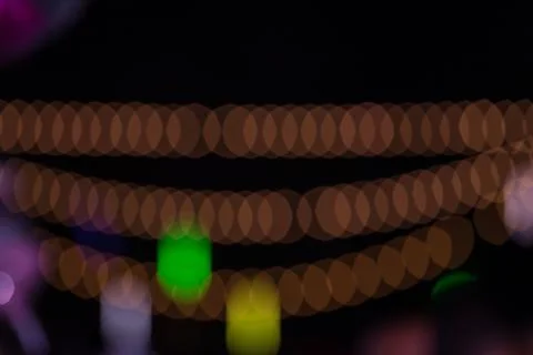 Lights blur in the night background. Stock Photos