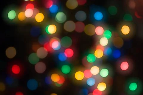 Lights blurred bokeh background Foto stock