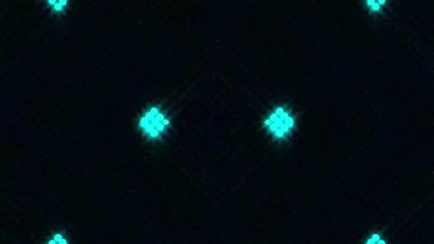 Lights Board Loop LED Background Animation Lights Flashing Wall Stock Footage 301902670