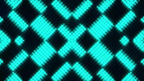 Lights Board Loop LED Background Animation Lights Flashing Wall Stock Footage 301902671