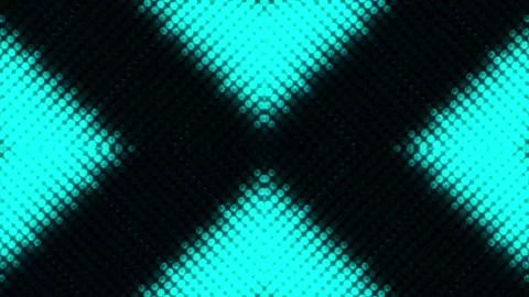 Lights Board Loop LED Background Animation Lights Flashing Wall Stock Footage 301902673
