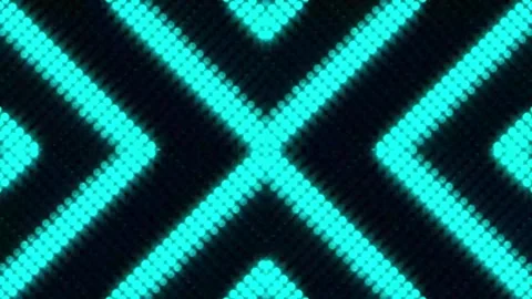 Lights Board Loop LED Background Animation Lights Flashing Wall Stock Footage 301902708