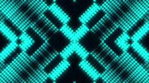 Lights Board Loop LED Background Animation Lights Flashing Wall Stock Footage 301902720