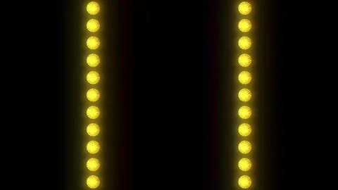 Lights Board Loop LED Background Animation Lights Flashing Wall Stock Footage 301902762
