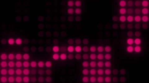 Lights Board Loop LED Background Animation Lights Flashing Wall Stock Footage 301902771