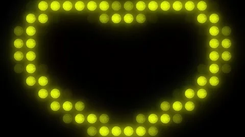 Lights Board Loop LED Background Animation Lights Flashing Wall Stock Footage 301902775