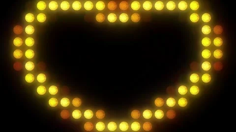 Lights Board Loop LED Background Animation Lights Flashing Wall Stock Footage 301902778