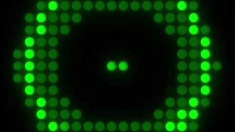 Lights Board Loop LED Background Animation Lights Flashing Wall Stock Footage 301902785