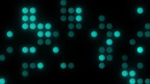 Lights Board Loop LED Background Animation Lights Flashing Wall Stock Footage 301903355