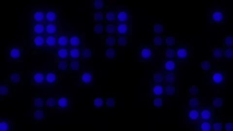 Lights Board Loop LED Background Animation Lights Flashing Wall Stock Footage 301903707