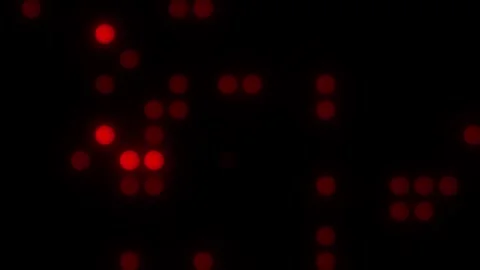 Lights Board Loop LED Background Animation Lights Flashing Wall Stock Footage 301903724