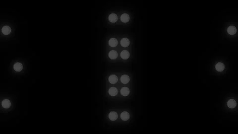 Lights Board Loop LED Background Animation Lights Flashing Wall Stock Footage 301903920