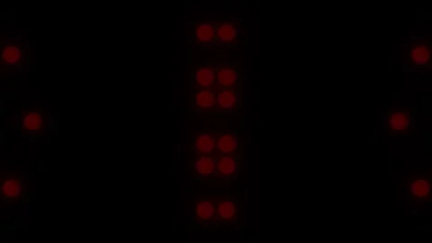 Lights Board Loop LED Background Animation Lights Flashing Wall Stock Footage 301903922