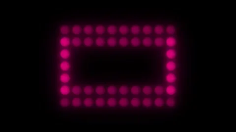 Lights Board Loop LED Background Animation Lights Flashing Wall Stock Footage 301903942