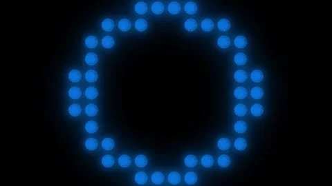 Lights Board Loop LED Background Animation Lights Flashing Wall Stock Footage 301903944