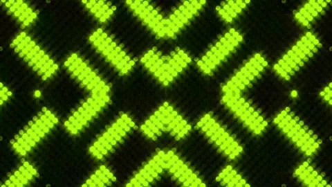 Lights Board Loop LED Background Animation Lights Flashing Wall Stock Footage 301905605