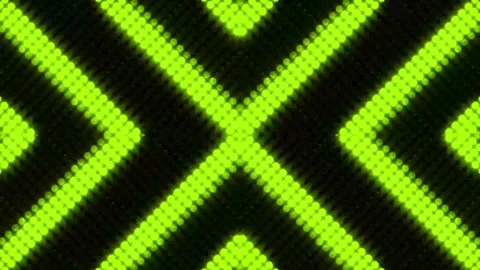 Lights Board Loop LED Background Animation Lights Flashing Wall Stock Footage 301905627